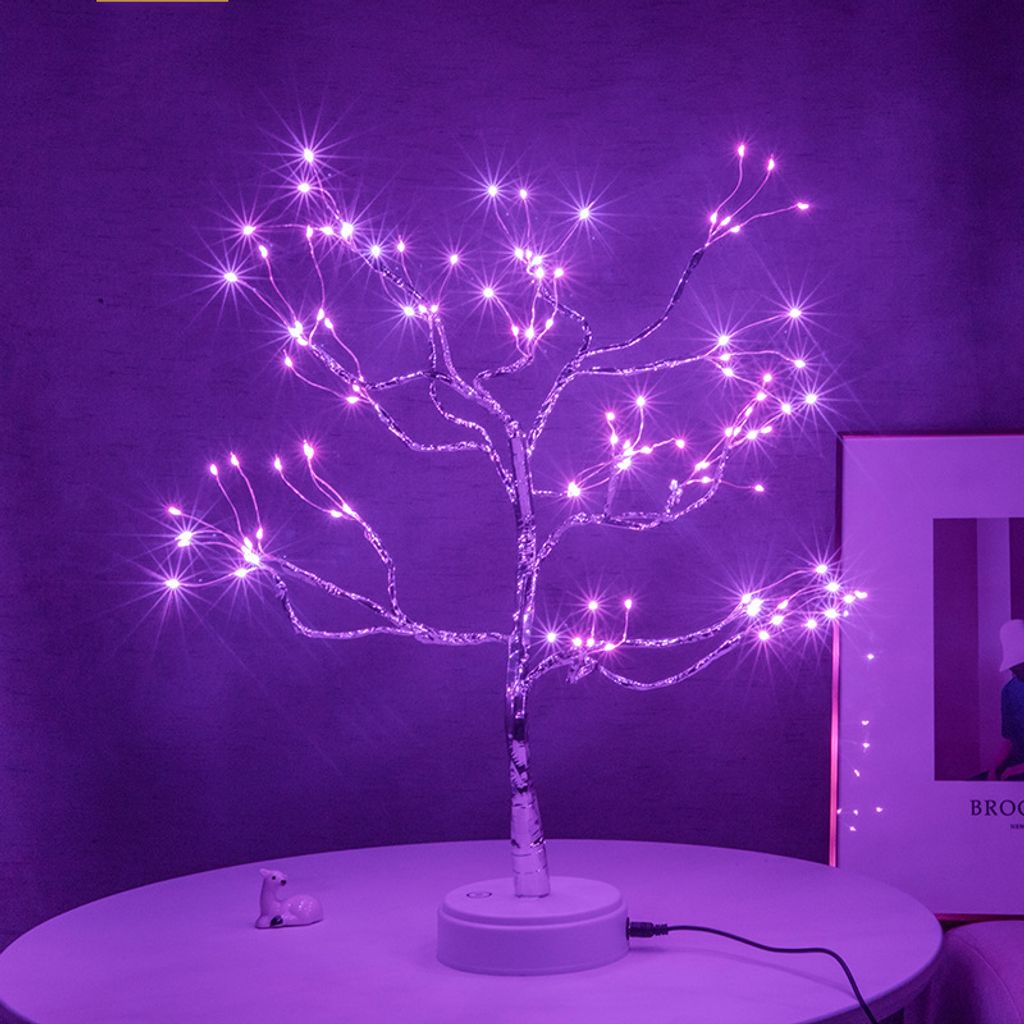45cm) 36 LED's Deko Lampe Perlen Baum Warmweiss