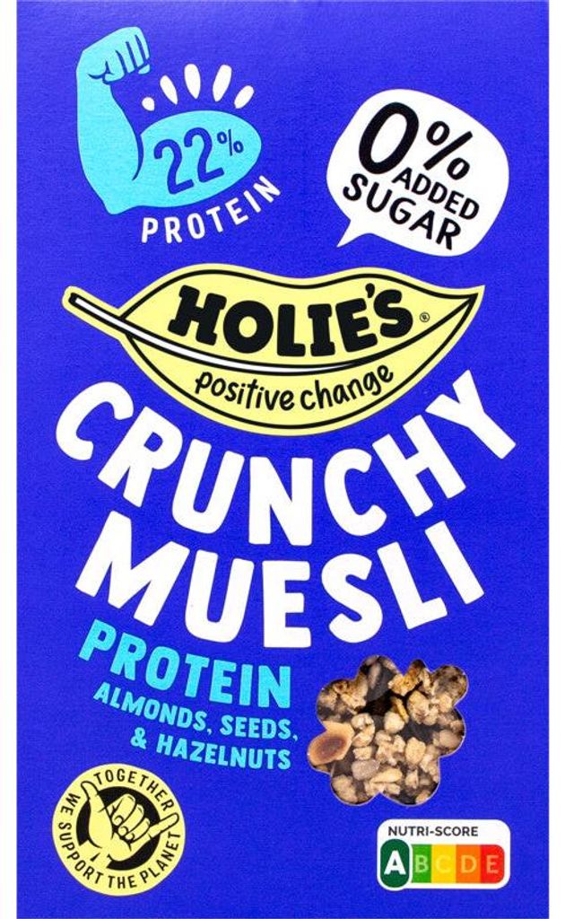 Holie's Crunchy Müsli Protein 400 g – chrumkavé müsli Obrázok produktu 