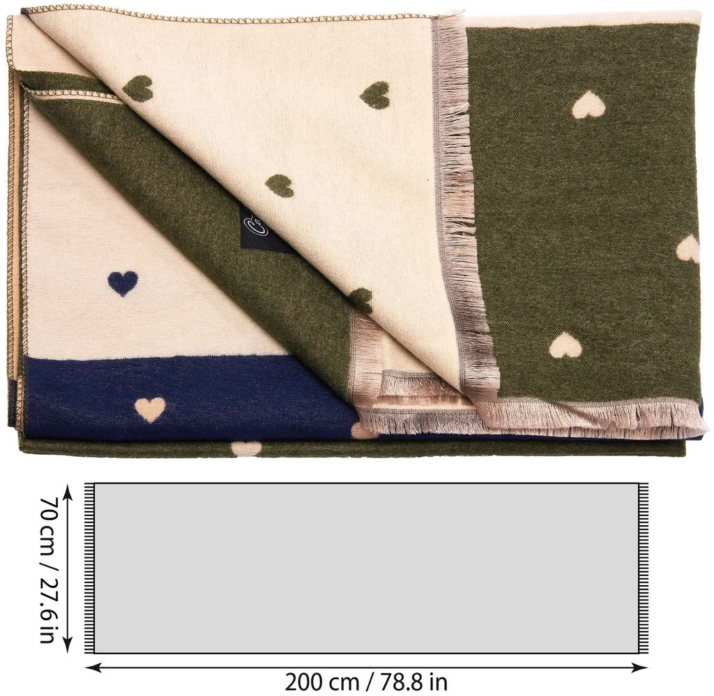 BRUBAKER Cashmirillo écharpe femme avec motif léopard - 70