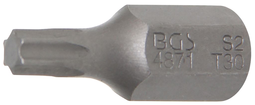 BGS 4871 T-Profil Bit ohne Bohrung, 30 mm lang, T30, 10 (3/8)