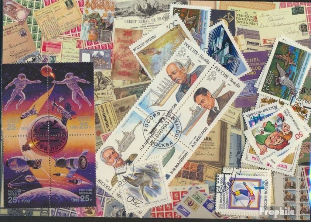 Briefmarken Russland 25 verschiedene Marken