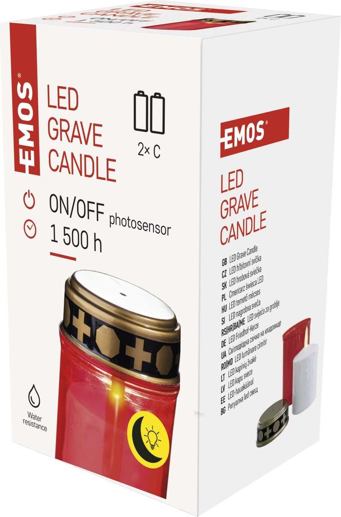 EMOS LED Grabkerze, Grablicht mit Dämmerungssensor, IP44 Produktbild 3