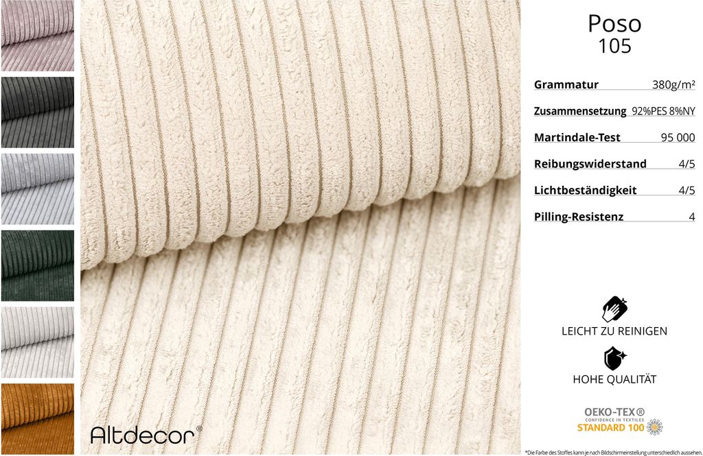 ALTDECOR Polsterbett mit Bettkasten - RENO 200x200 Beige und Lattenrost, Bett mit Kopfteil, Boxbett ohne Matratze, Doppelbett mit Stauraum