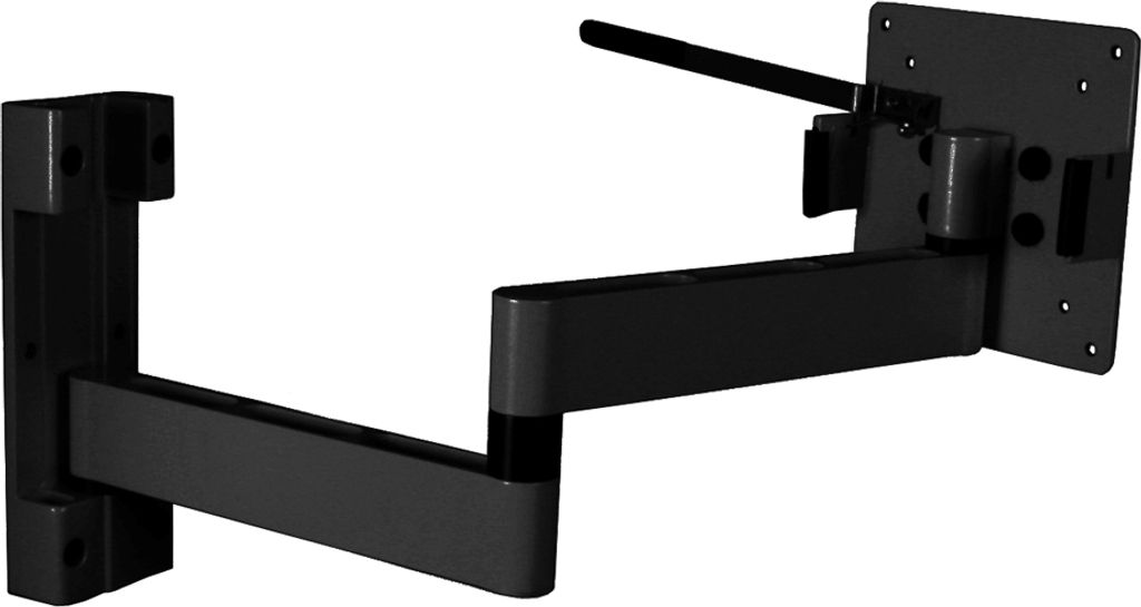 Caratec Flex CFW304AS TV-Wandhalter mit 3 Drehpunkten, schwarz
