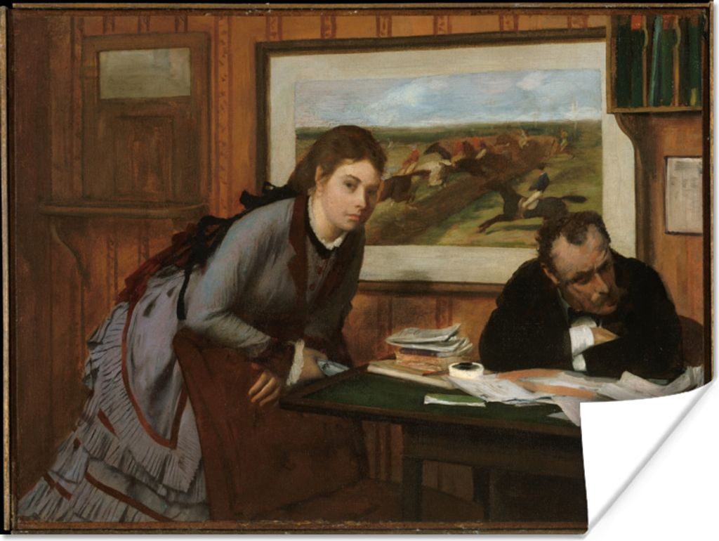 MuchoWow Poster Schmollen - Gemälde von Edgar Degas 40x30 cm - Plakate für die Wände - Poster Wohnzimmer