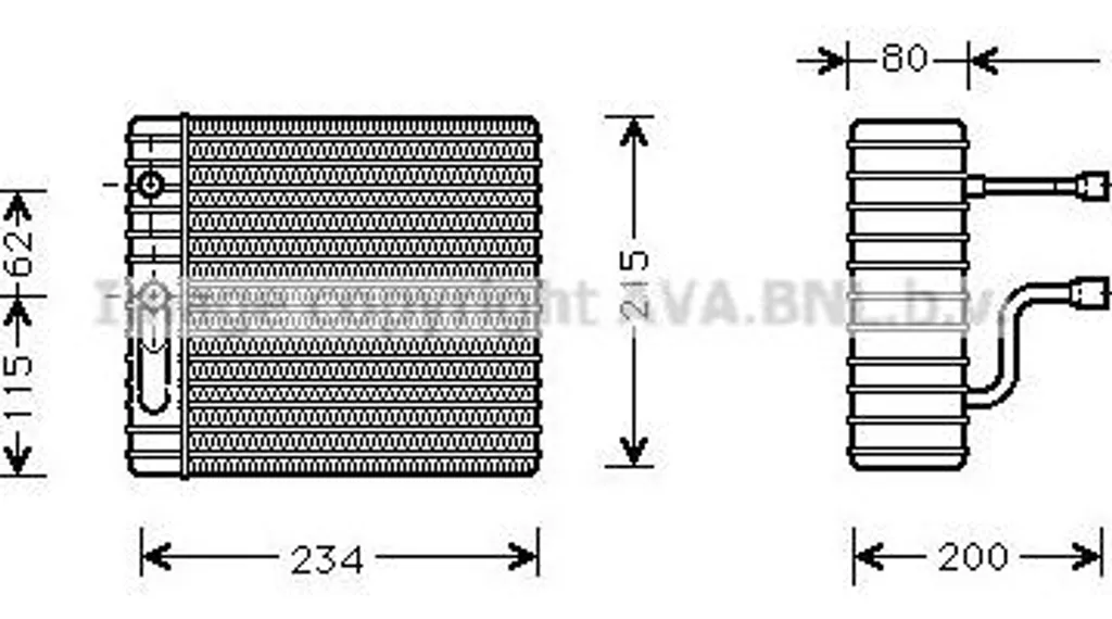 Réparer Clim en Panne : Évaporateur AVA FDV089 pour Ford Focus et Transit