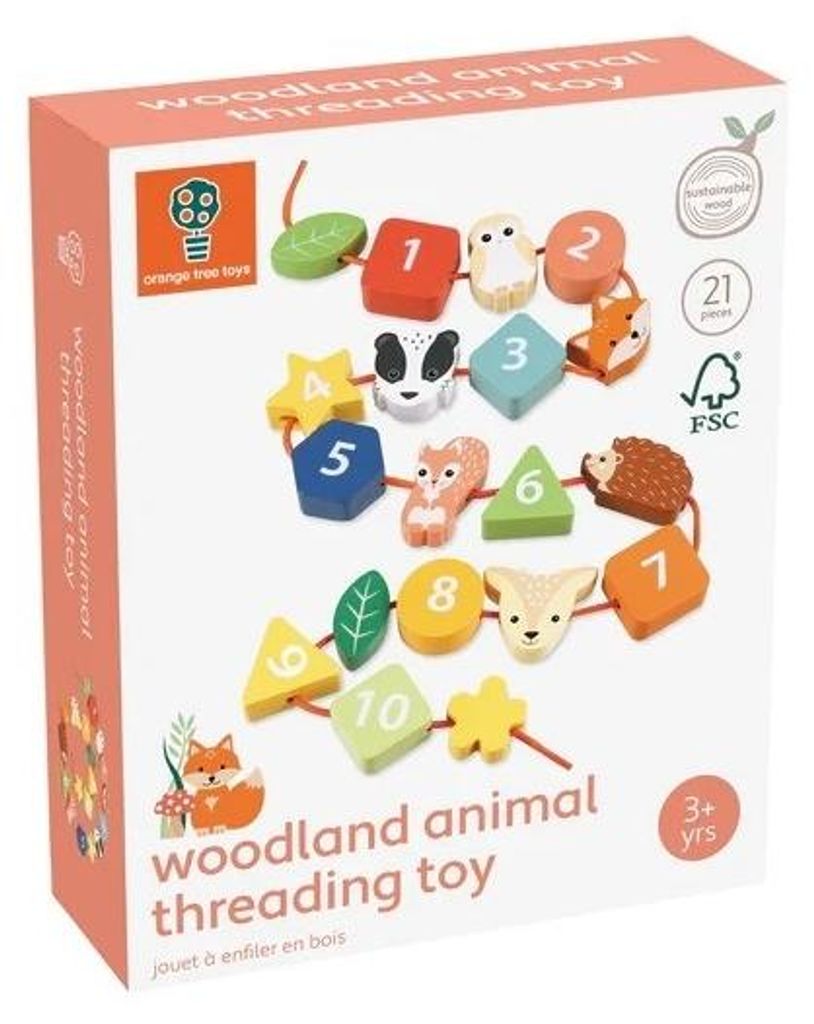 Tierfiguren zum Aufreihen, Orange Tree Toys