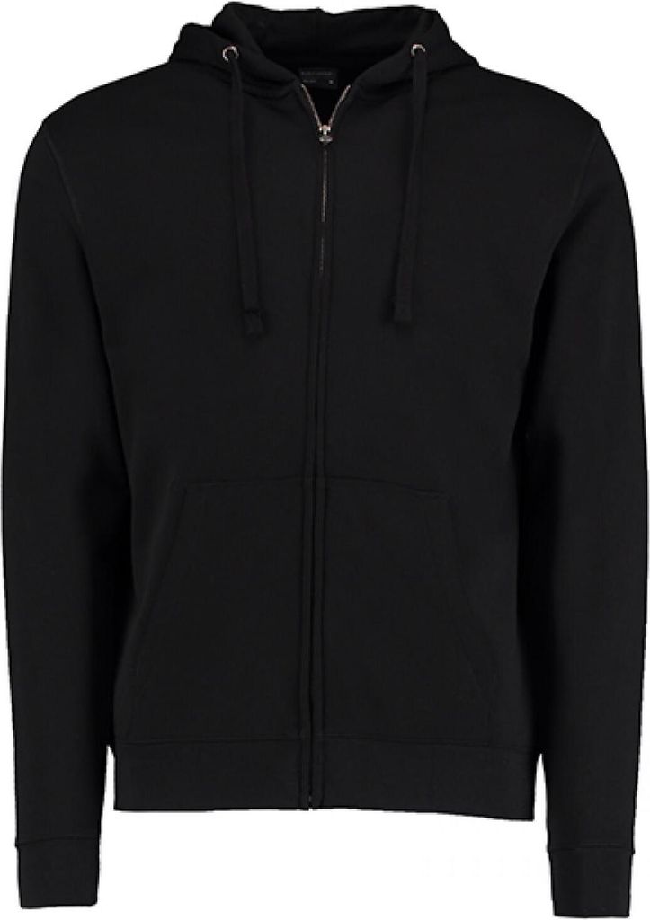 Kustom Kit KK303 | Herren Klassic Hooded Zip Jacket Superwash 60° Long Sleeve - Farbe: Black - Größe: M
