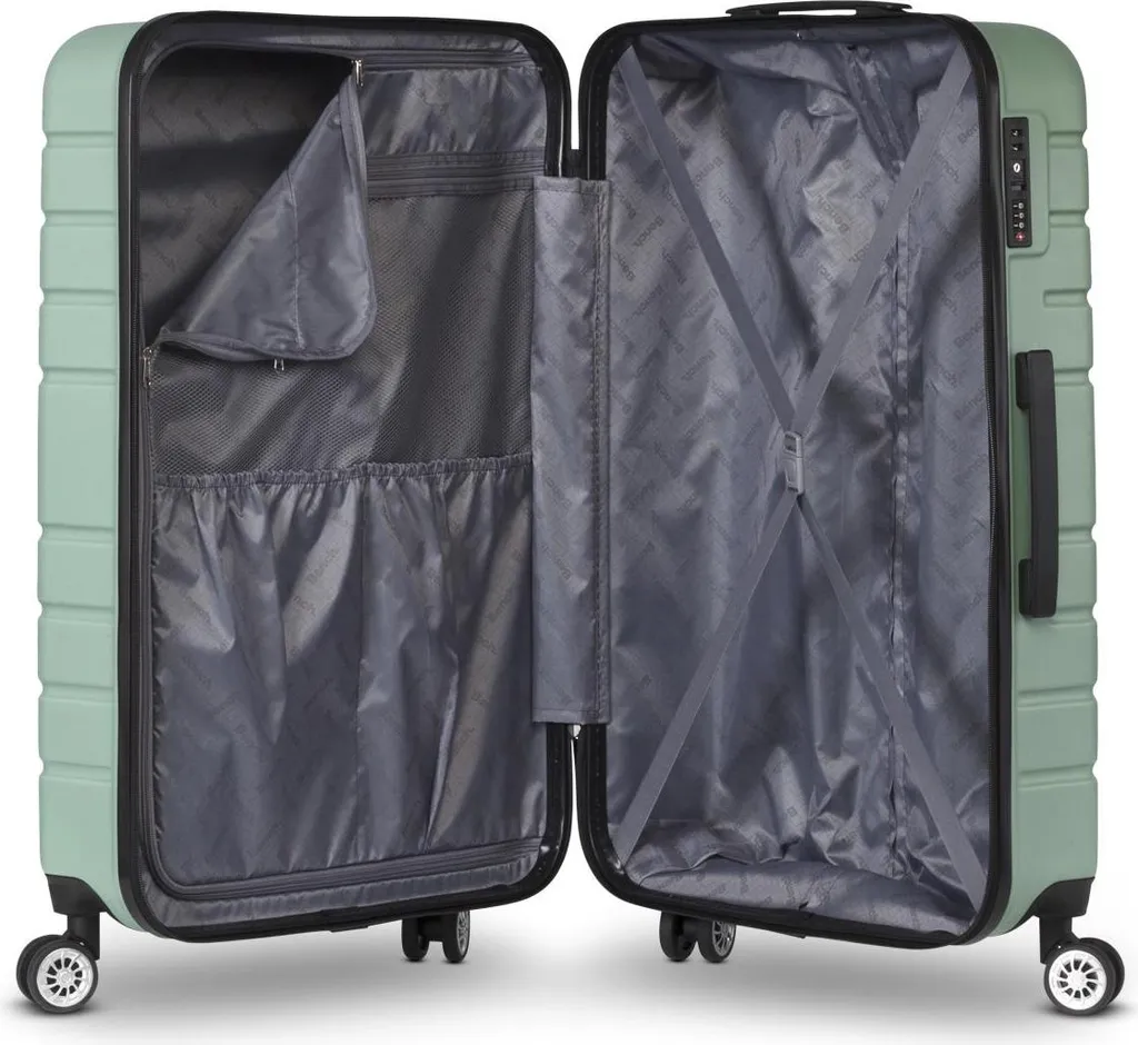 Valises Bench Escape Robustes avec 4 Roues Silencieuses S M L Gris