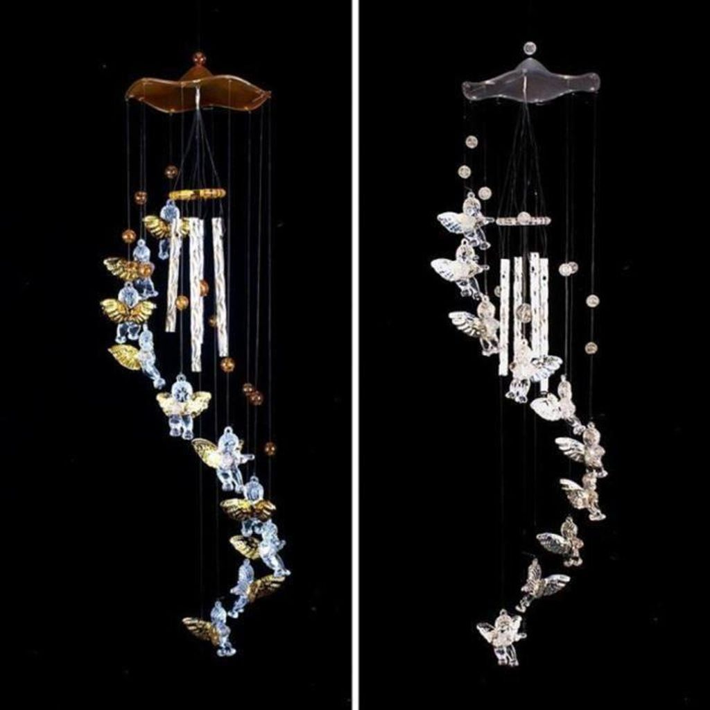 Windspiel – Engel der Liebe – Silber – 70 cm – Gartendekoration