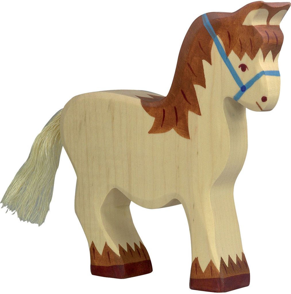 Holztiger Bauernhof Holztiere Holzspielzeug Spielfiguren Produktbild 