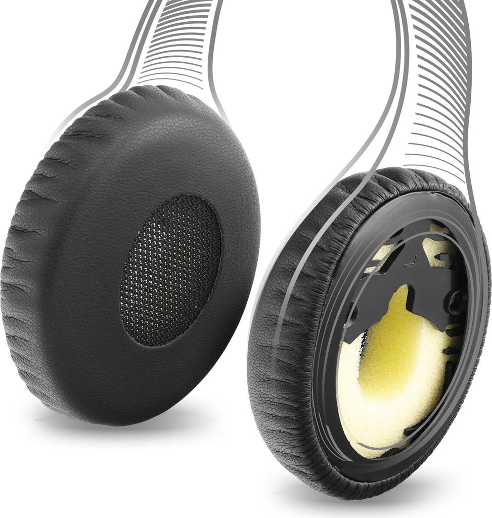 Headset Ersatz Ohrpolster aus Schaumstoff kompatibel mit Bose On-Ear (OE1) QuietComfort 3 (QC3) Kopfhörer, Headphone Pads, Ohrhörer Polster