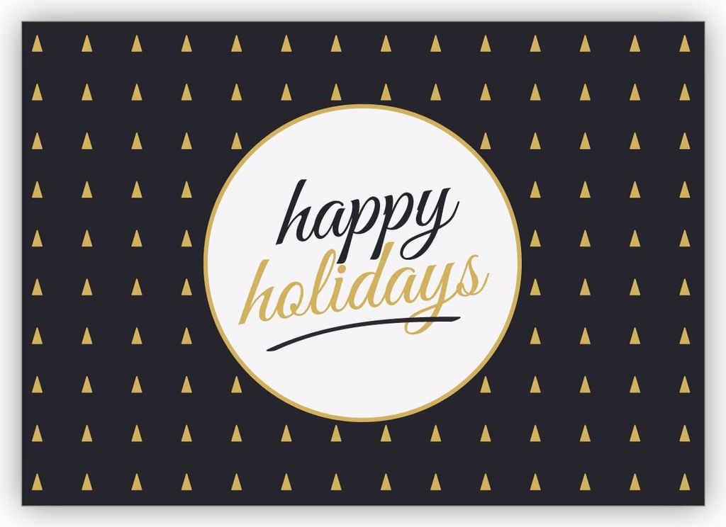 4x Edle reduzierte grafische Weihnachtskarte mit Produktbild 