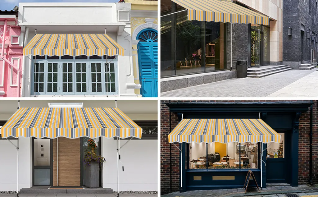 Tenda da Sole Jopassy 2.5m Gialla e Blu: Protezione UV e Impermeabile - 6