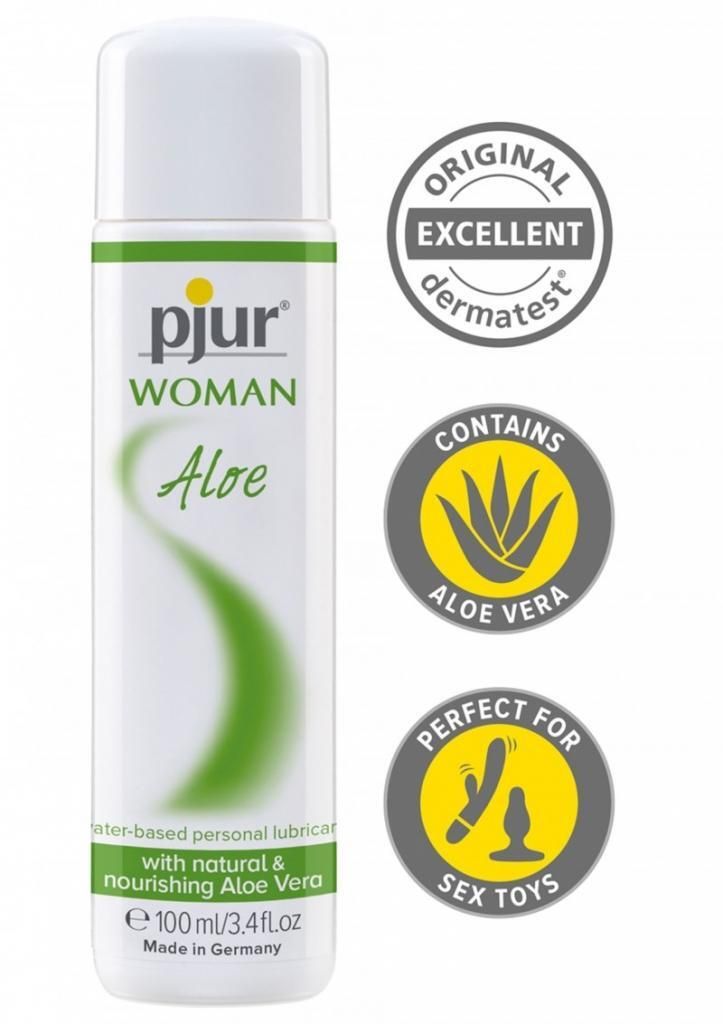 pjur WOMAN Aloe Gleitgel mit Aloe Vera auf Wasserbasis, 100 Immagine del prodotto 