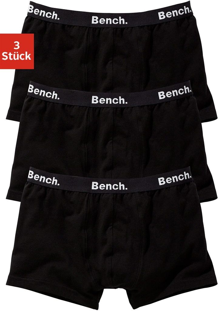 Bench Boxer Boxershorts für Jungen 3 -teilig schwarz Größe Produktbild 