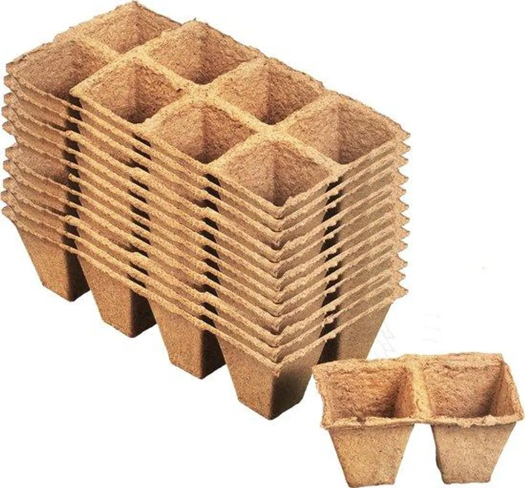 Pots de semis biodégradables en cellulose pour jardinage et potager