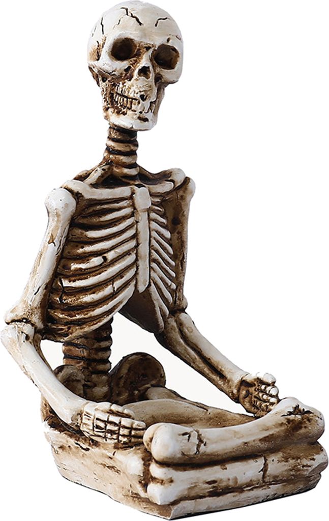 Halloween Kerzenhalter Harz Skelett Hand Schädel Rückgrat Kerzenständer Teelichthalter Home Gothic Decor Spooky Party Supplies