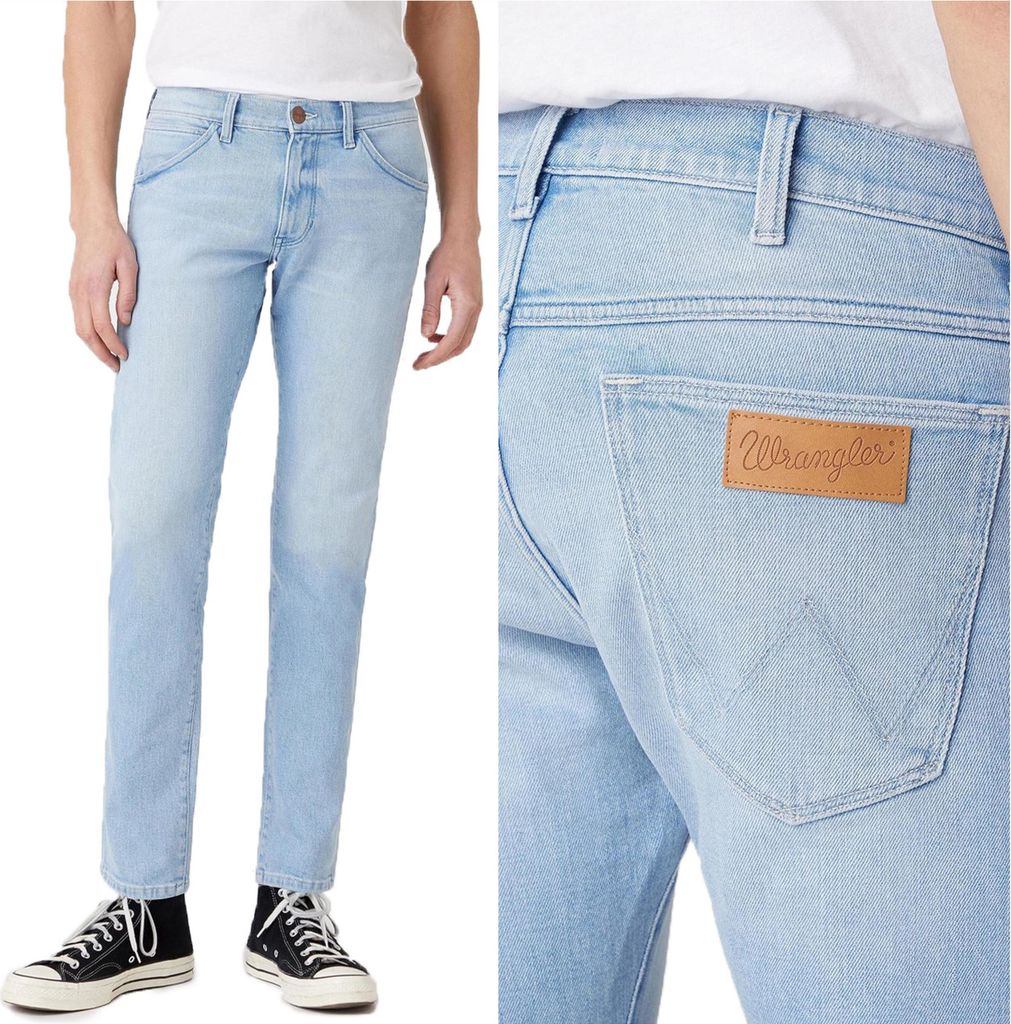 WRANGLER, Herren Jeanshosen, Skinny fit, BRYSON, W32 L34, Blau, Jeans, baggyjeans, buggy