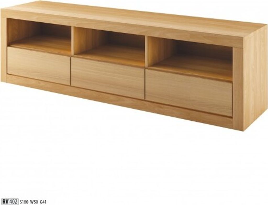 Sideboard TV Lowboard RTV Schrank Wohnzimmer Handarbeit Vollholz Schrank Holz