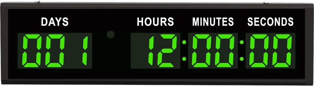 Gym Timer,LED Event Timer, 999 Tage Countdown, Sekundenstoppuhr, Wand oder Tischmontage