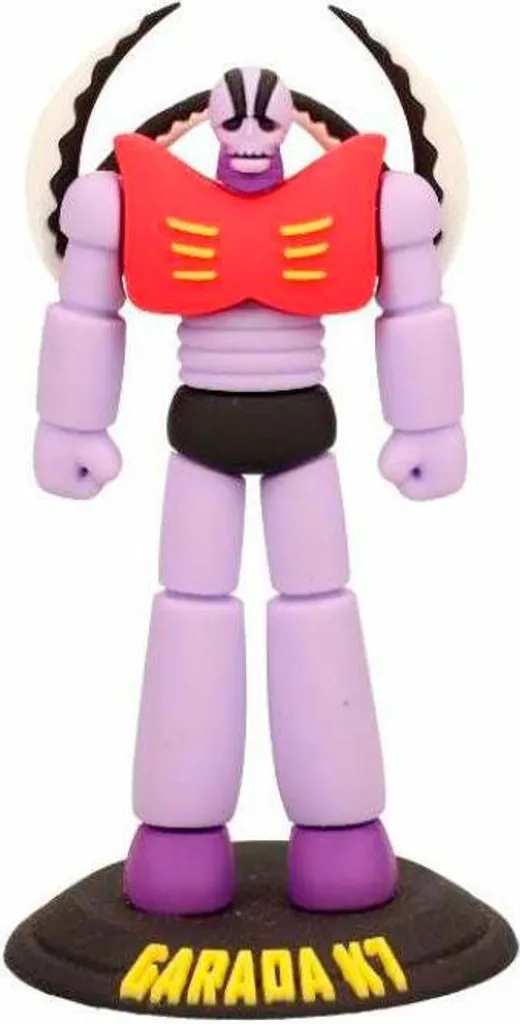 Miniature Garada K7 Mazinger Z robot vintage en gomme souple de 7 cm