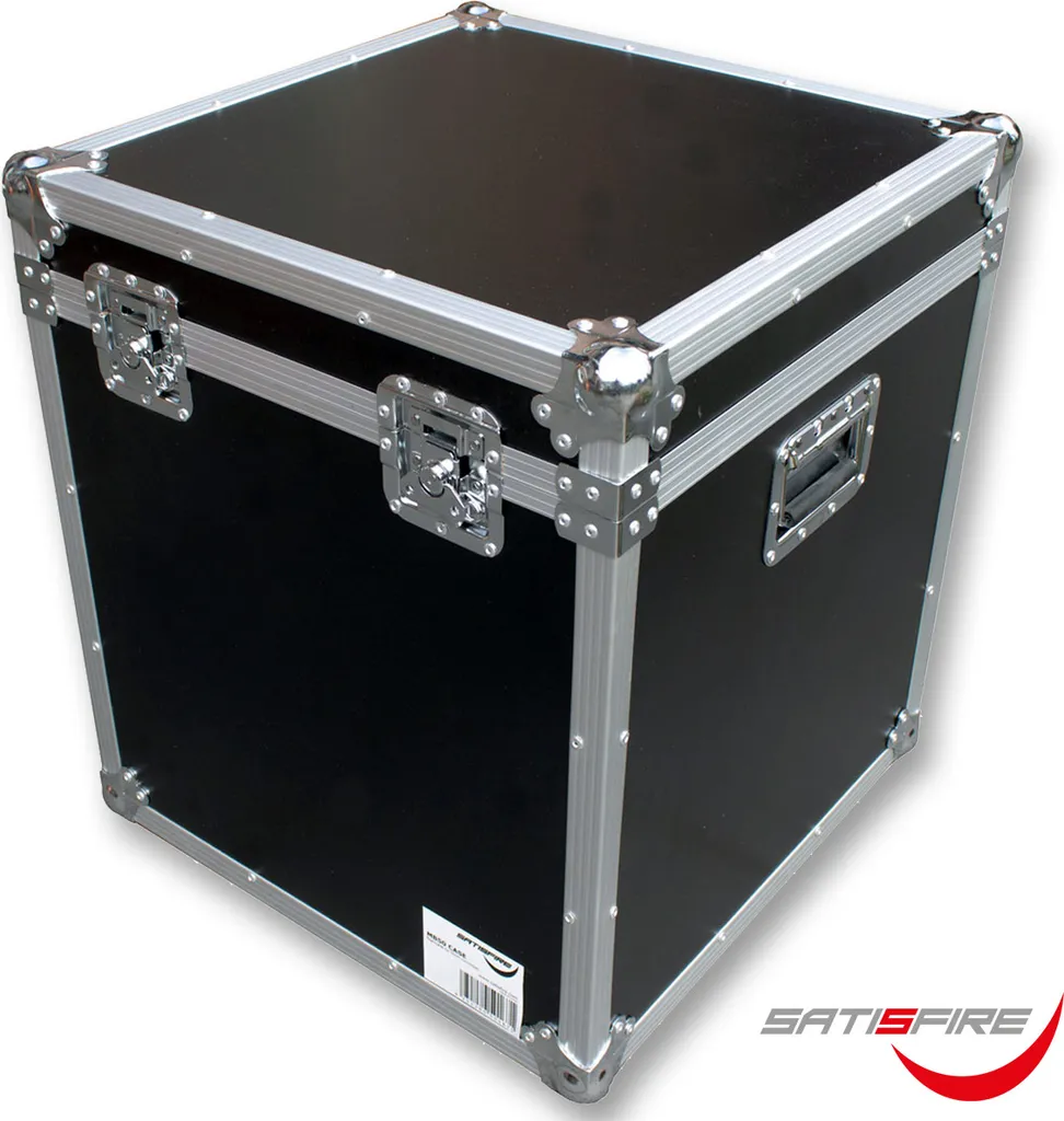 Flightcase 50cm robuste pour boule à facettes avec coins en acier pro
