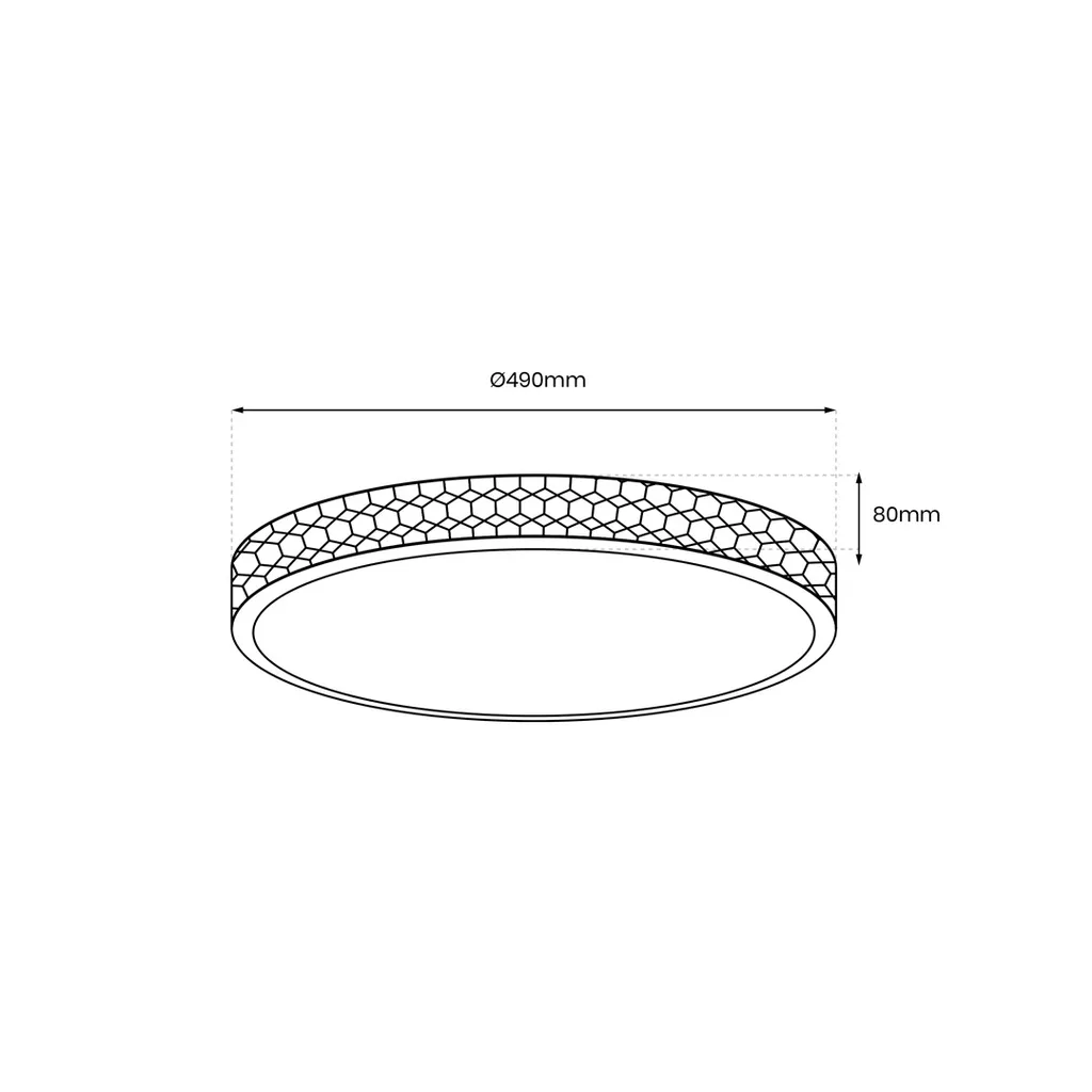 Plafonnier LED 49cm Milagro ML8499 - Éclairage Salon Moderne Clair - 4