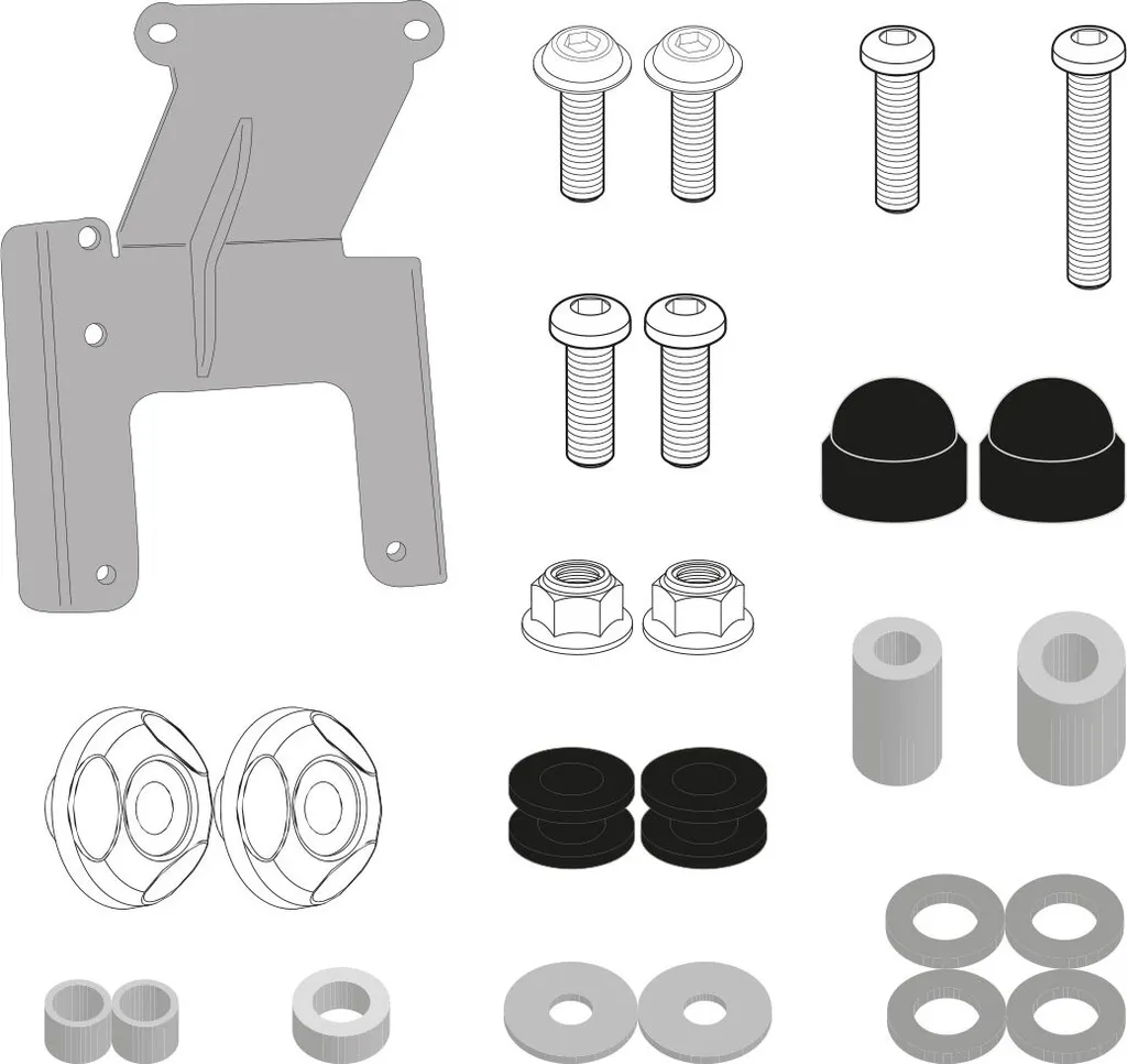 Kit GIVI 5147A : Solution de montage stable pour votre pare-brise moto