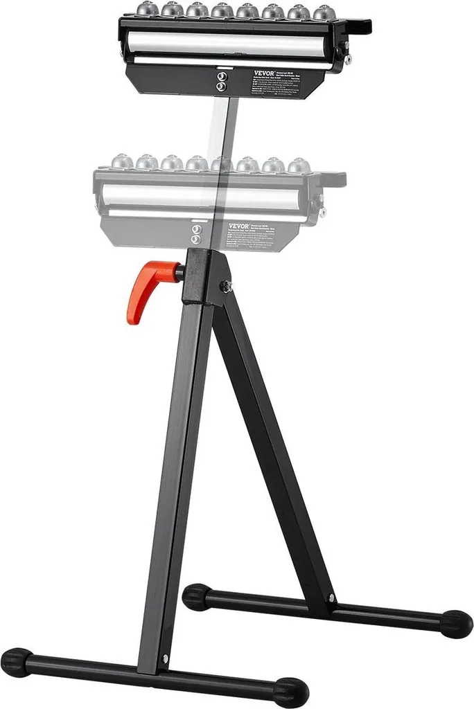 Servante d'atelier à billes réglable pour charge lourde 136kg en acier