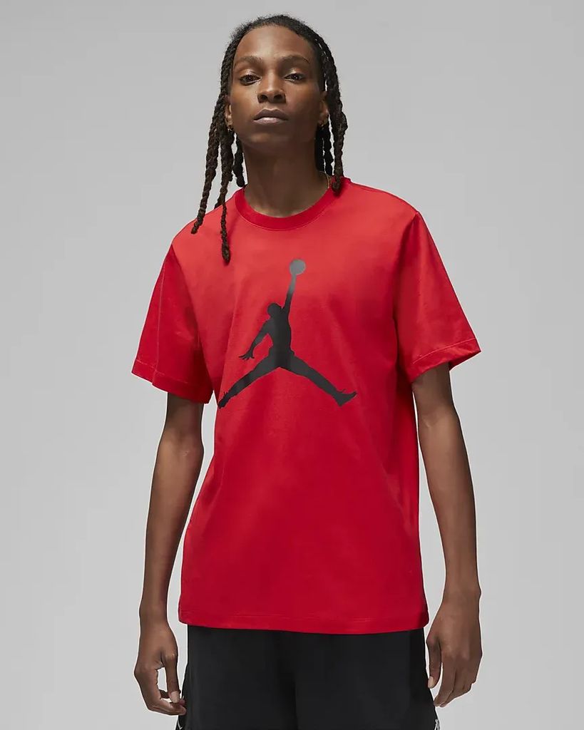Nike M J Jumpman Ss Crew 612 Fire Red/Black S
