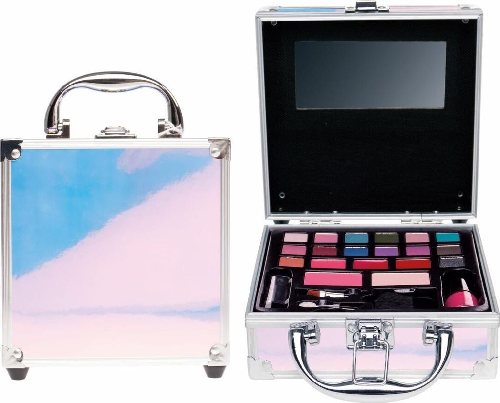 Treffina Kosmetikkoffer silber holografisch mini