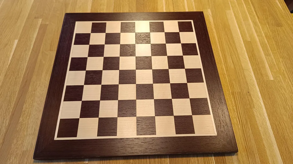 Échiquier n° 4 en bois de Wengé et Érable - Plateau de Jeu de Luxe - 2