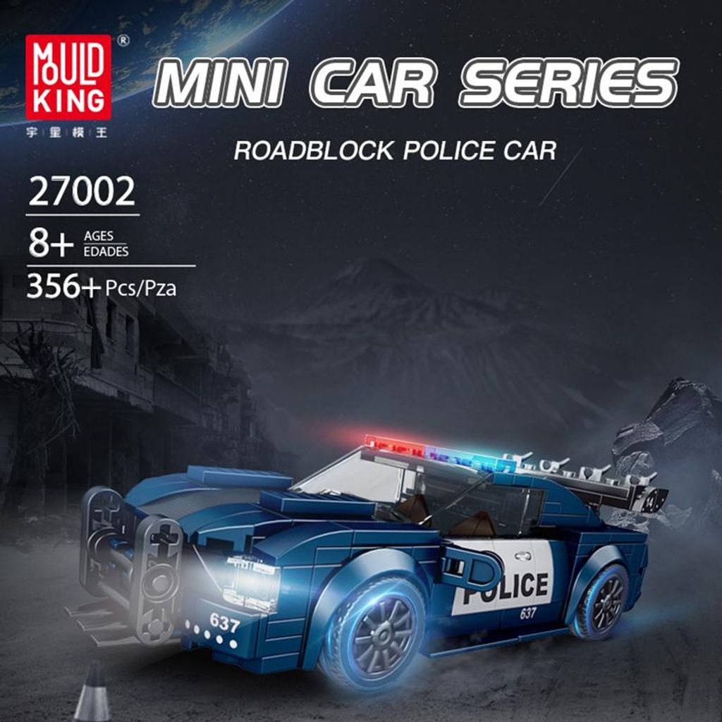 Mould King Der Barricade Polizei Mini-Sportwagen-Bausatz Produktbild 