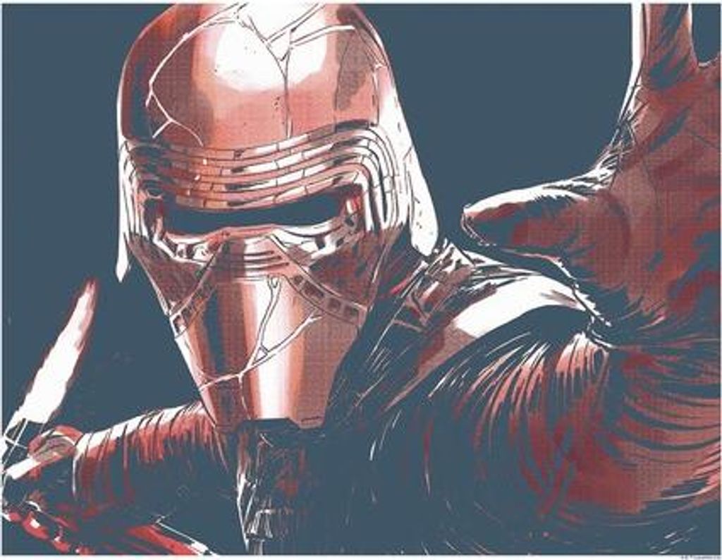 Poster Star Wars Faces Kylo 50x40 cm