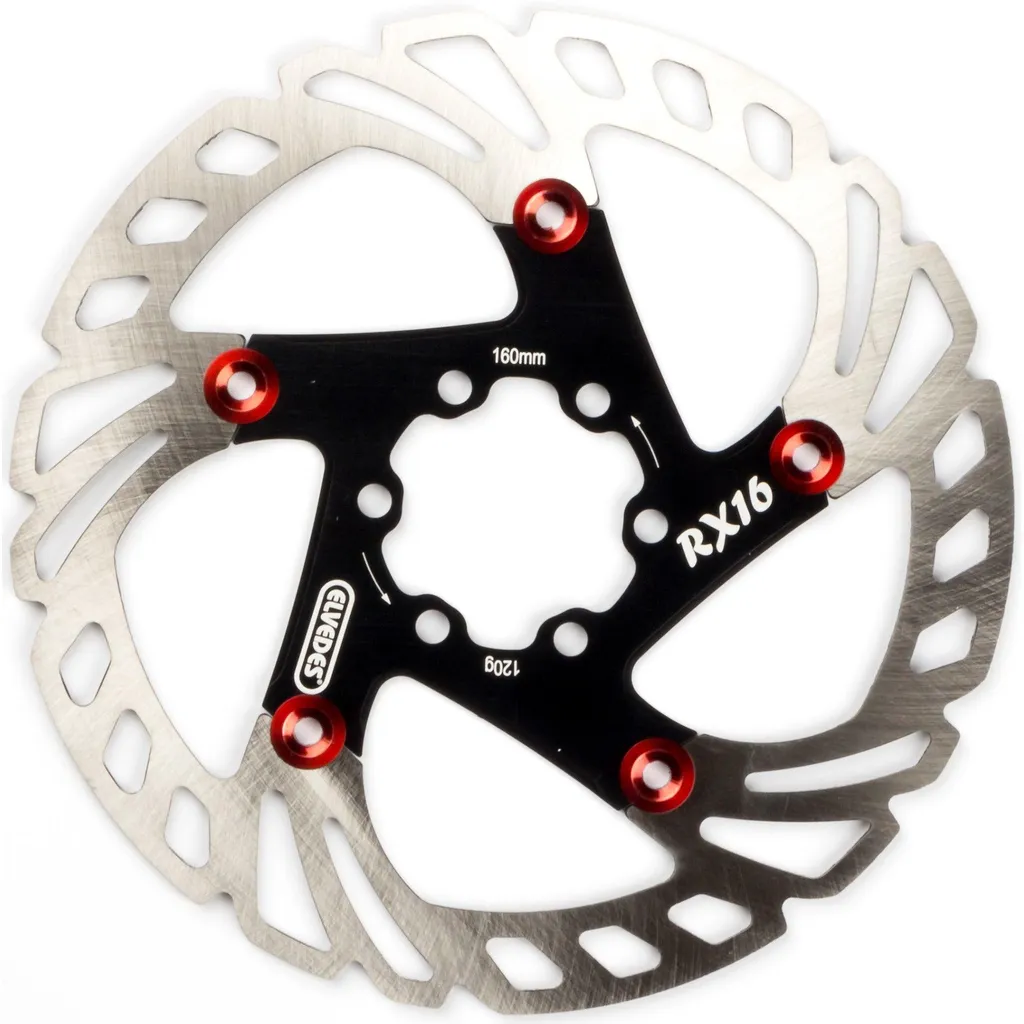 Disque de frein 160 mm pour vélo de route et VTT - Elvedes Rx16 Blanc