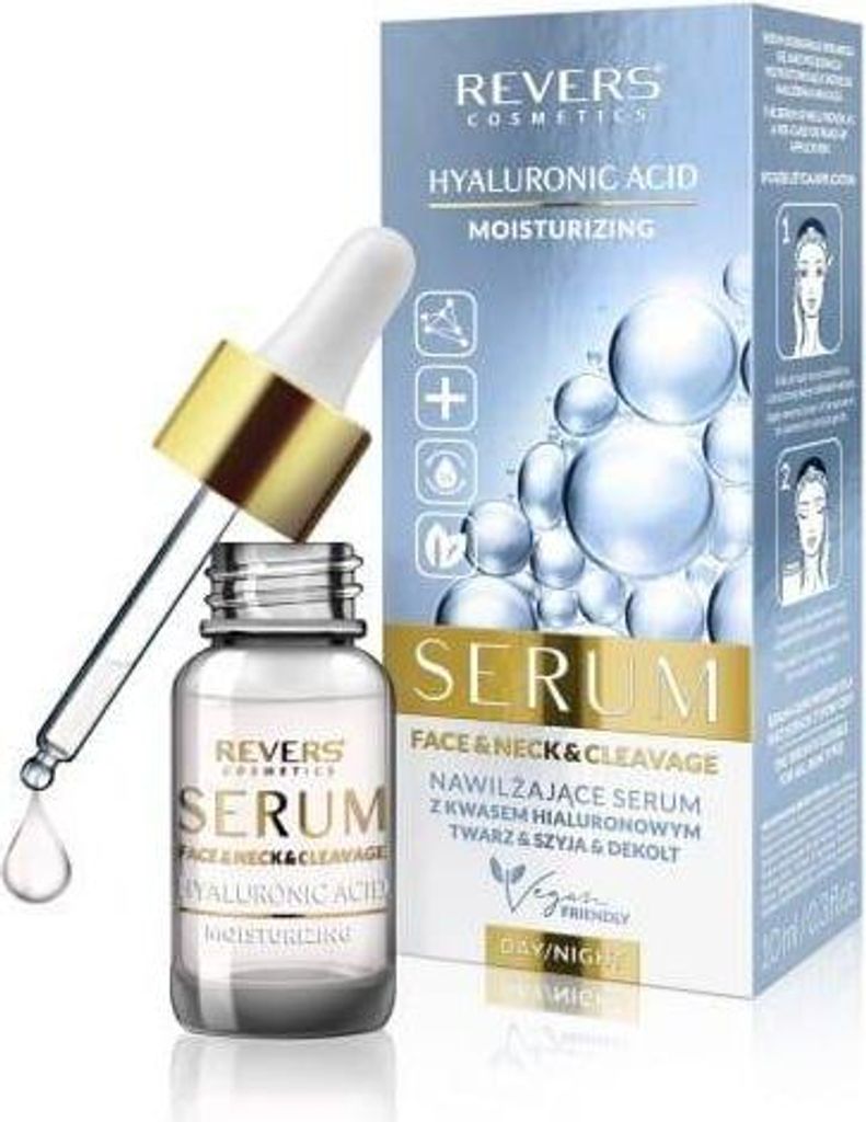 Revers Cosmetics feuchtigkeitsspendendes Gesichtsserum mit Hyaluronsäure