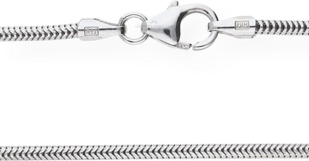 JuwelmaLux Schlangenkette 585/000 (14 Karat) Weißgold Produktbild 