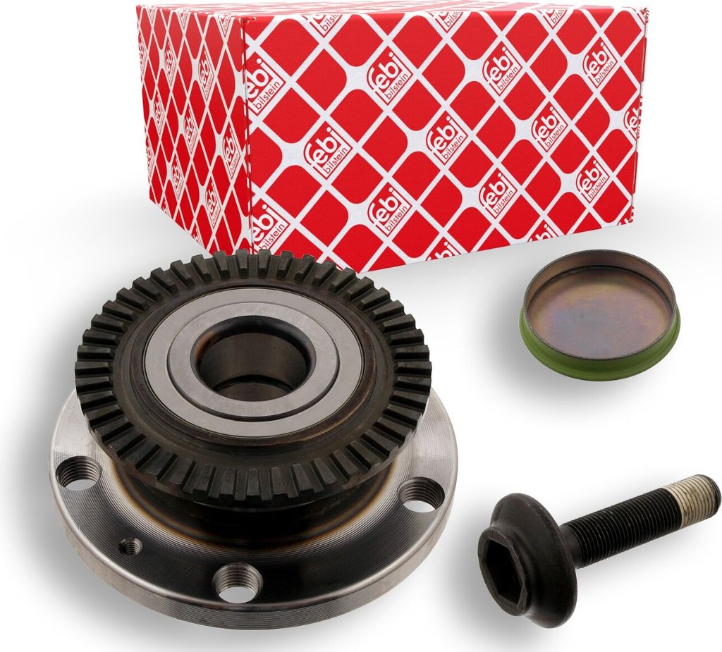 FEBI BILSTEIN Radlagersatz Hinten Links Hinten Rechts für AUDI A4 Avant (8ED, B7) Schrägkugellager 131mm 31121