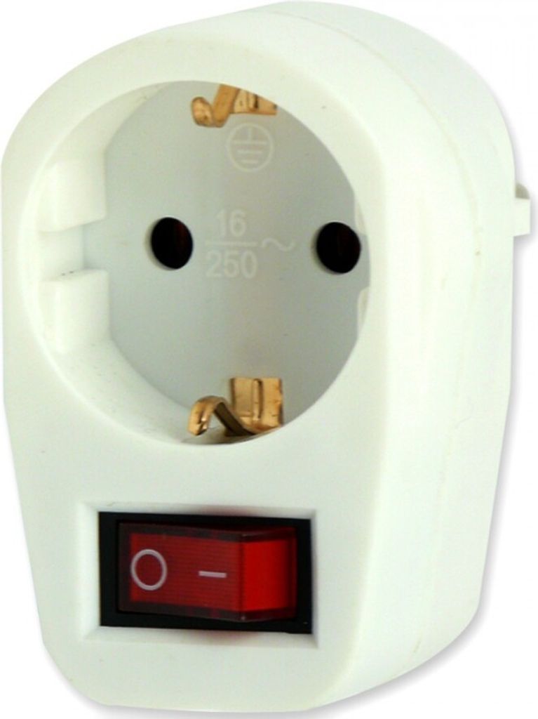 Zwischenstecker Steckdosenadapter Ein/Aus Schalter Produktbild 