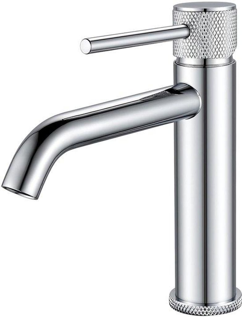 Verchroomde Badarmatur - moderne Design - 1 Stück - 13 cm Abfluss