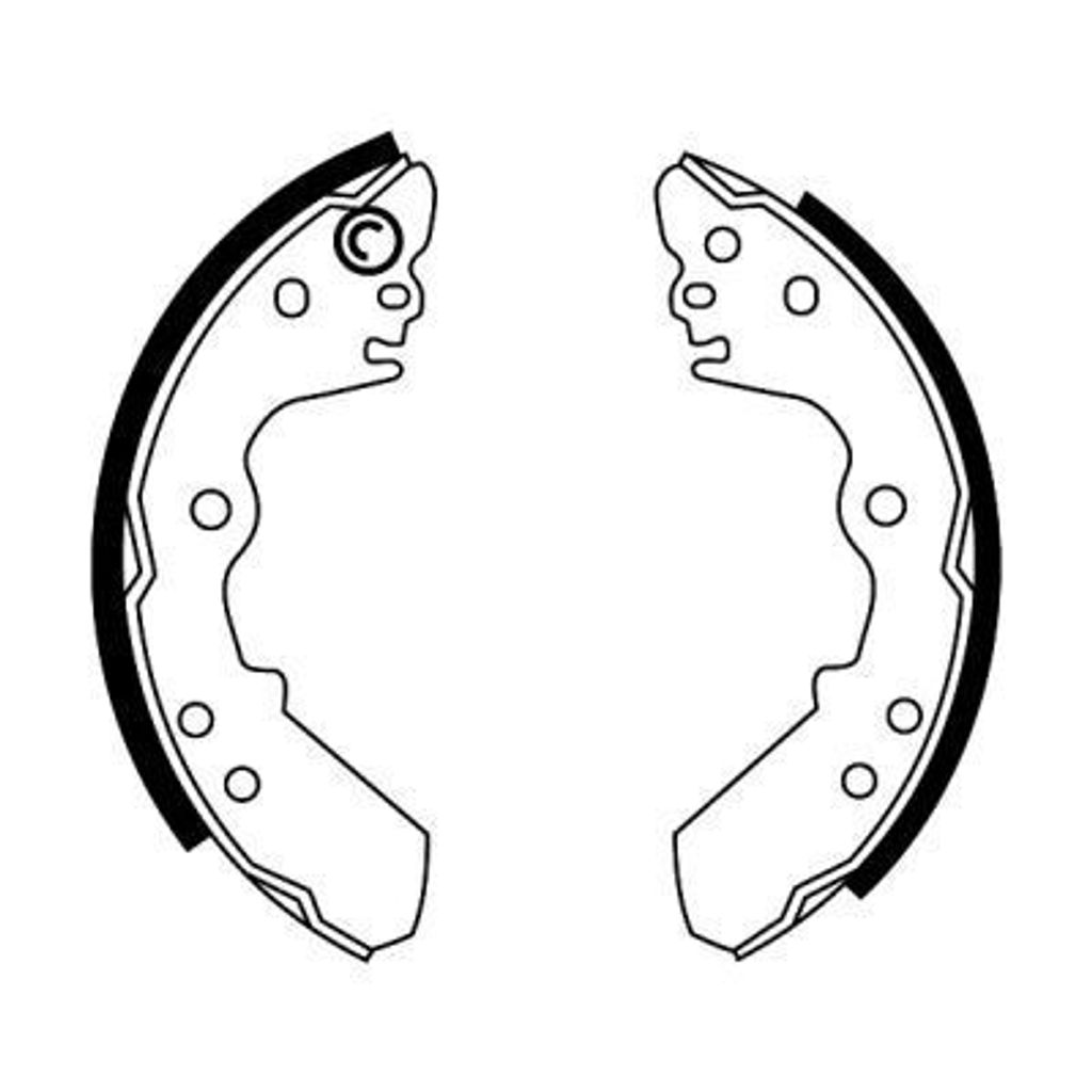 ABE Bremsbackensatz Trommelbremse Hinten für OPEL Frontera A SUV (U92) C0X011ABE