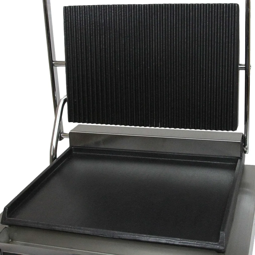 Gril à panini professionnel électrique 2200W - Plaque Mixte Inox G12