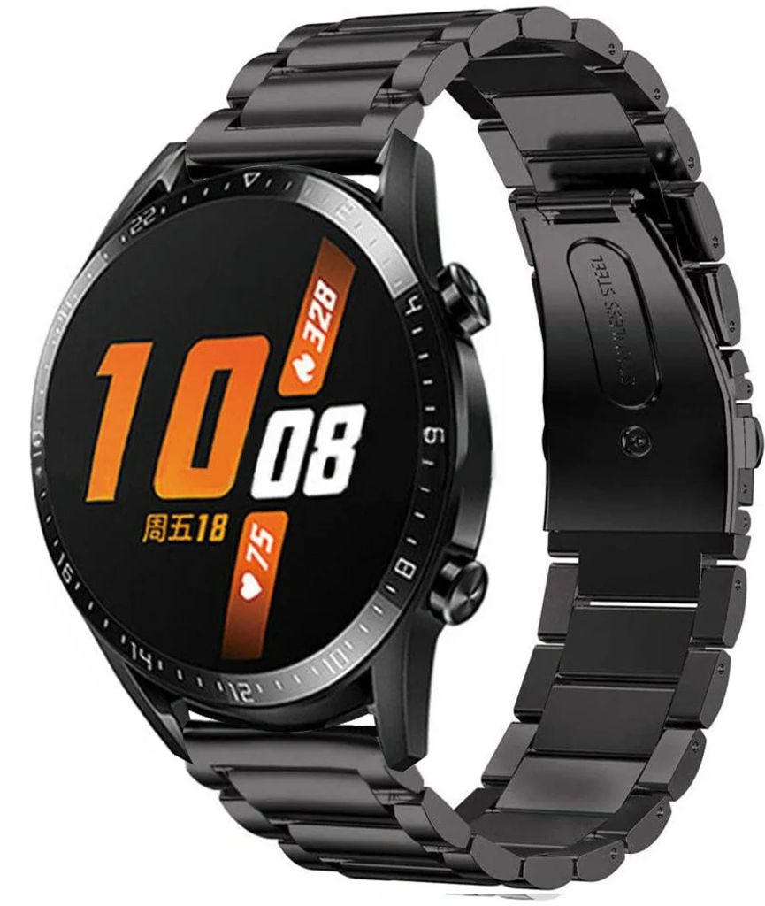 Strap-it Huawei Watch GT 2 Titanarmband (Schwarz)