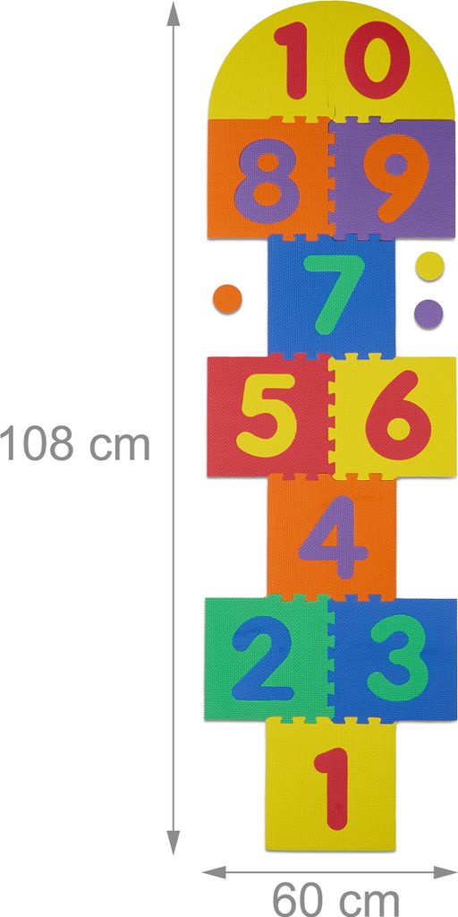 Tapis de jeu extérieur gris La Marelle