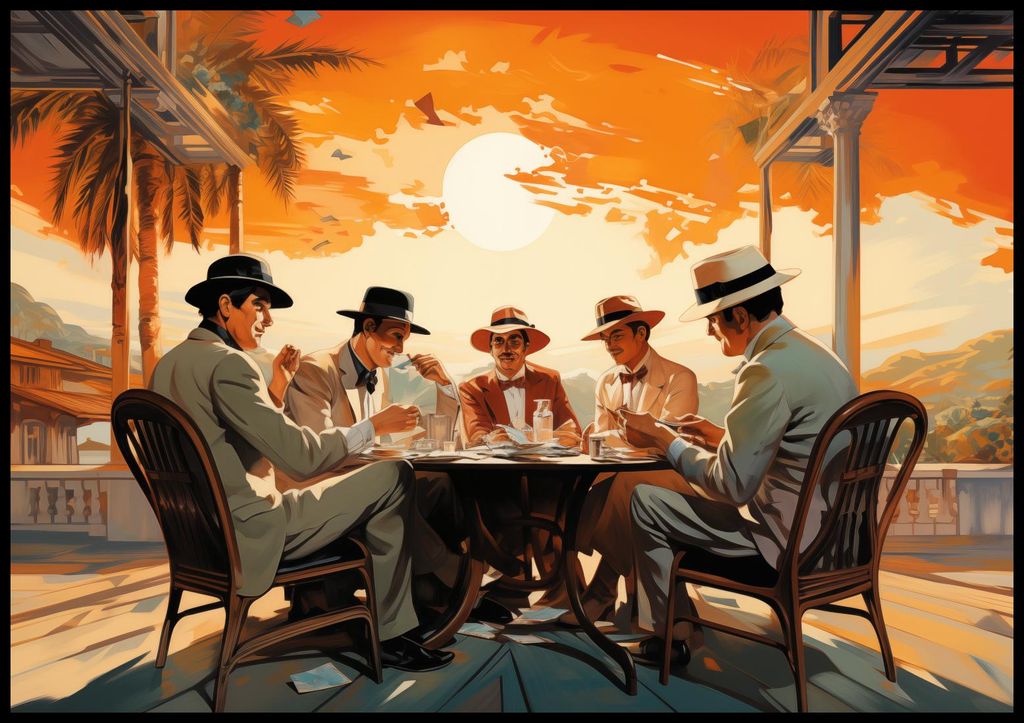 Plakat 100x70cm Sitzung in den Tropen