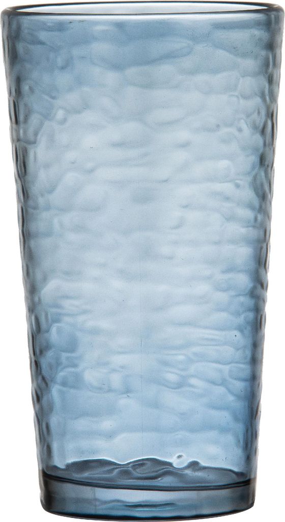 Ladelle 4er Set Byron Longdrinkglas, Wirkt wie Glas, Strapazierfähig, Acryl, Farbe:Blau