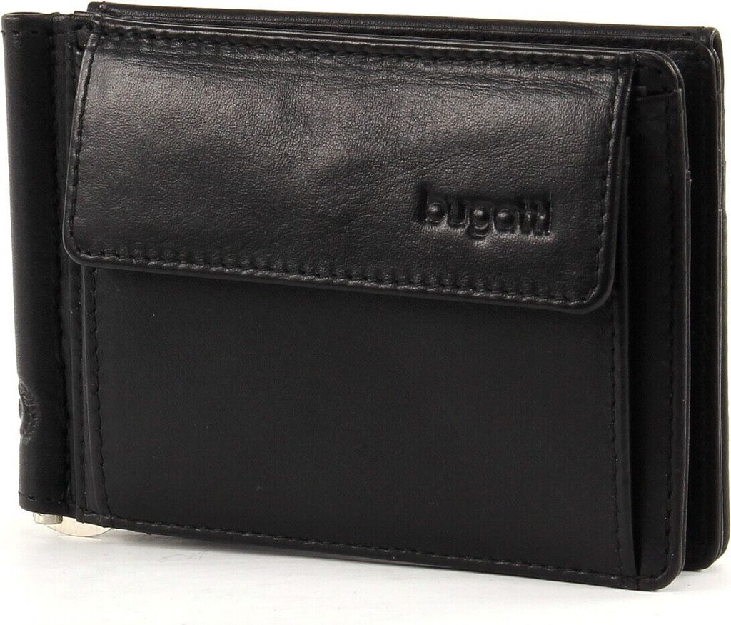 bugatti Geldbörse Primo RFID Clip Purse 8CC Black schwarz