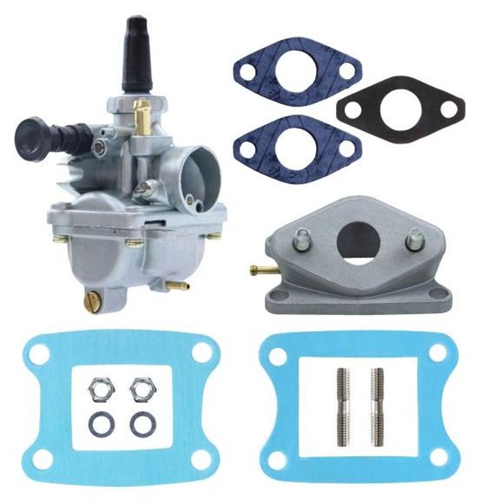 Carburateur VM16, 16 mm, inclusief isolatieplaat, Productafbeelding 
