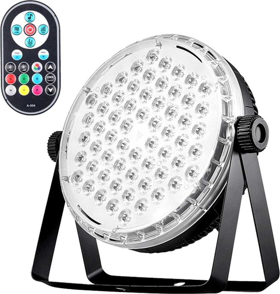 60 LEDs Par Lichter Buehnen Par Licht RGB LED Lampe Sound Aktiviert Auto Play mit Fernbedienung fuer Buehne Hochzeit Party Disco DJ Show Club Bar